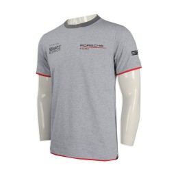 T927 設計撞色袖口T恤 尚朋高科 科技電子行業 T恤製造商     灰色 T927 設計撞色袖口T恤 尚朋高科 科技電子行業 T恤製造商     灰色